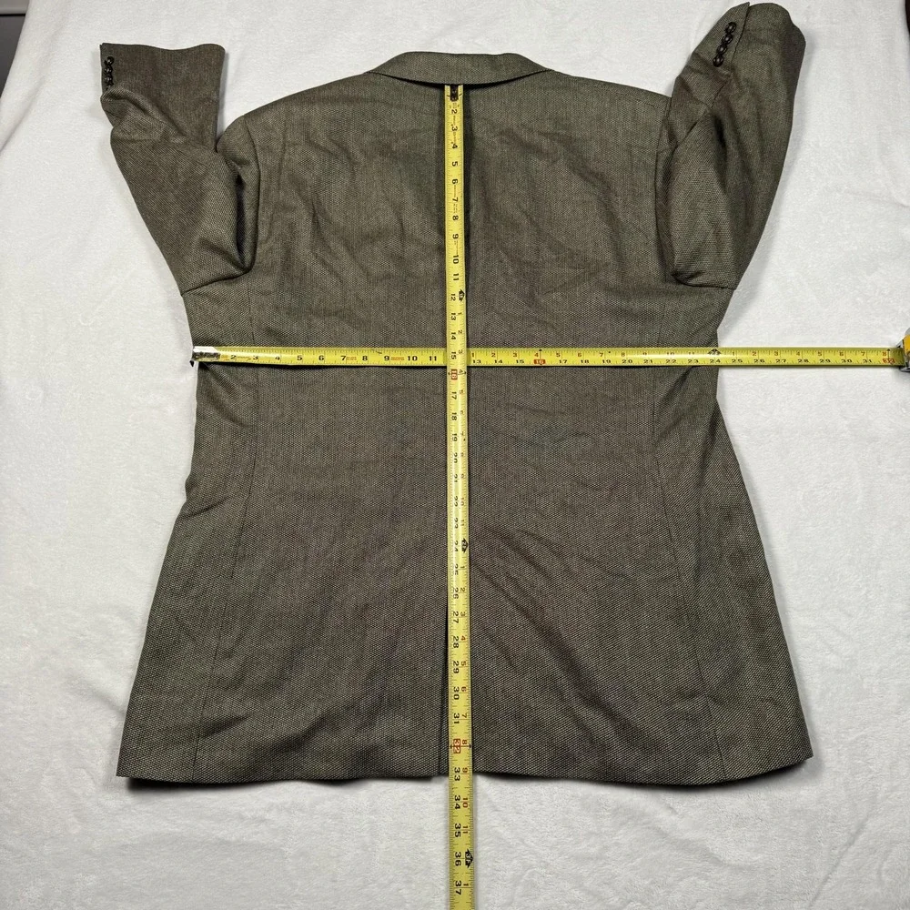 Jos A Bank Blazer Mens 48L Brown Silk Wool Herringbone Sport Coat‎ Jacket
